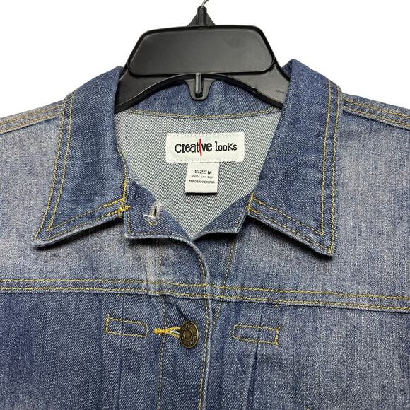 Women’s Cropped Denim Jacket. Size M - Picture 3 of 11